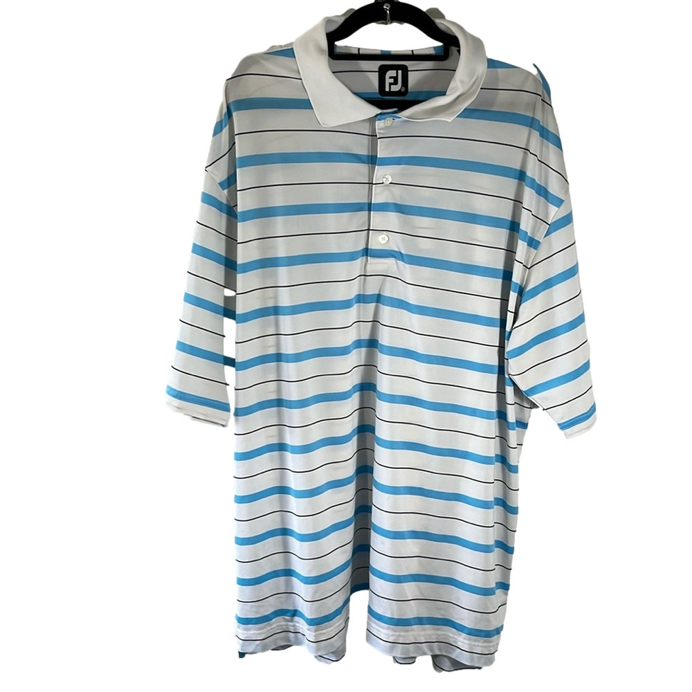 Footjoy striped golf/polo shirt.  Size XXL